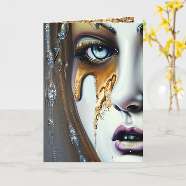 Skicka en Gnistra på ditt sätt Kort (Gul blomma)