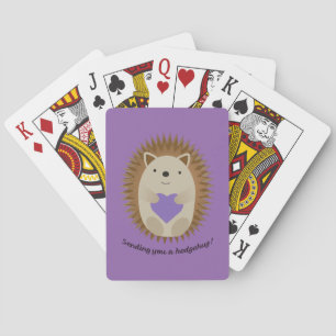 Skicka en Hedgehug Hedgehog till dig Casinokort