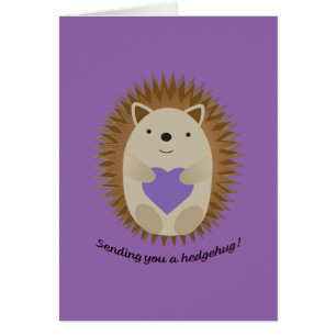 Skicka en Hedgehug Hedgehog till dig OBS Kort
