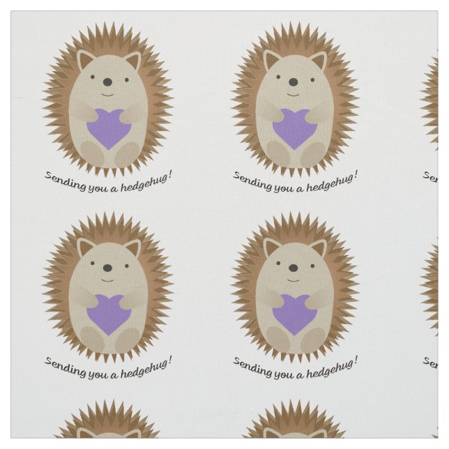 Skicka en Hedgehug Hedgehog till dig Tyg (Provkarta)