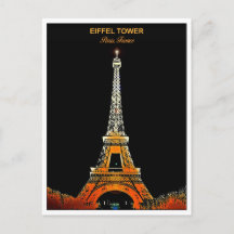 Skicka ett Biet i Paris: Eiffel Torn vykort