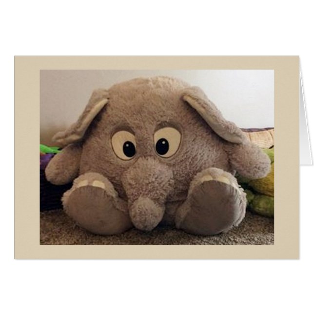 SKICKA "ETT ELEFANT" OCH INTE ETT ANKA AT **PÅSK** HÄLSNINGSKORT (Framsidan Horizontal)