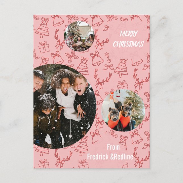 Skicka ett glädjande helgdag med den här Whimsica Vykort (Framsida)