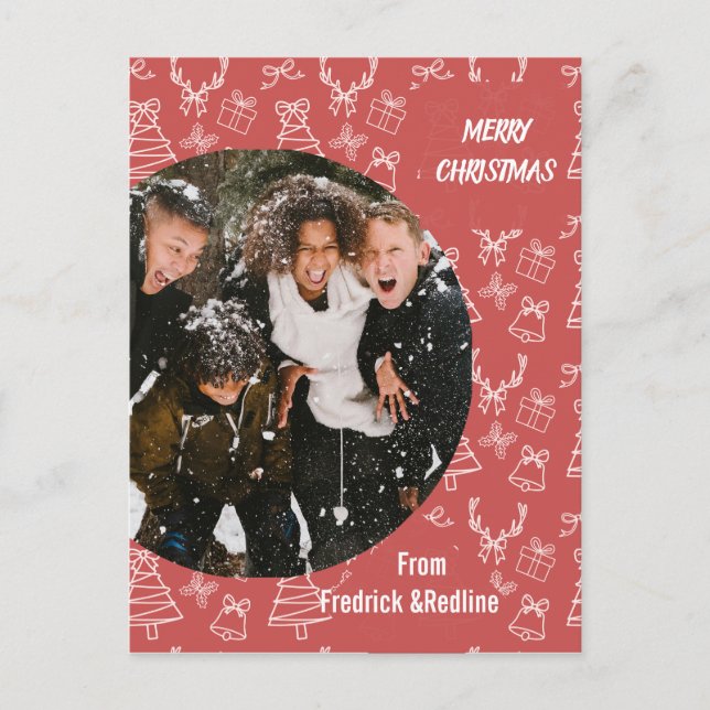 Skicka ett glädjande helgdag med den här Whimsica Vykort (Framsida)