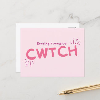 Skicka ett massivt cwtch (kram) vykort