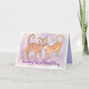 Skicka ett Virtuellare Hug Kattunge Card Kort