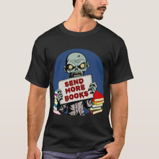 Skicka fler böcker retro rolig t shirt