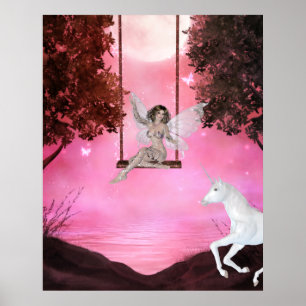 Skicka för Unicorn - Fantasy Print Poster