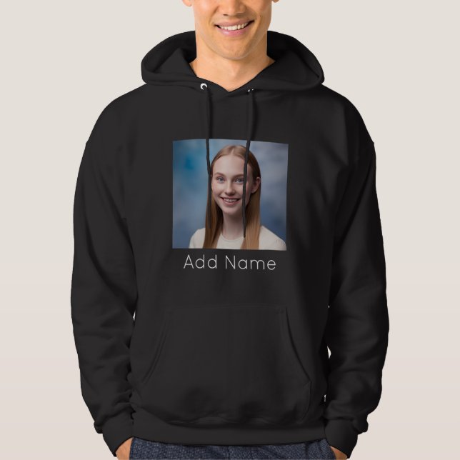 Skicka foto för Anpassningsbar från bild och Perso Hoodie (Framsida)
