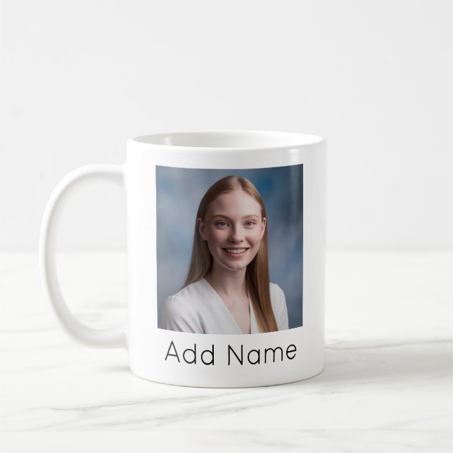 Skicka foto för Anpassningsbar från bild och Perso Kaffemugg (Vänster)