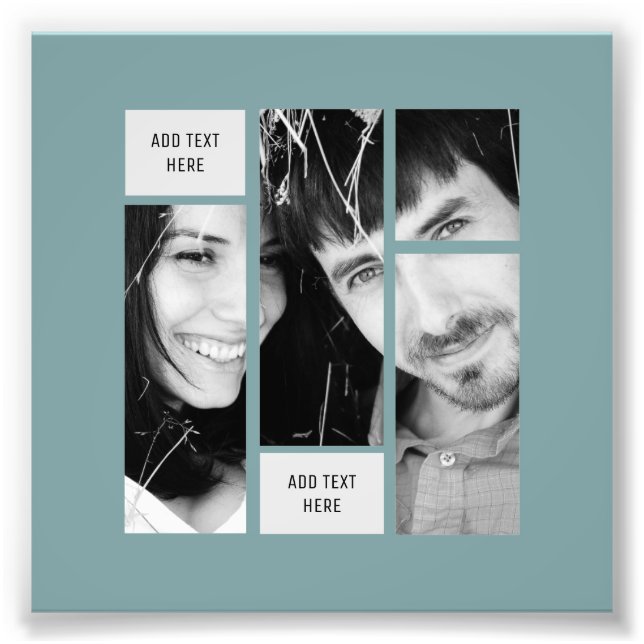 Skicka fototextmall - Överför till varje gåva Fototryck (Framsidan)