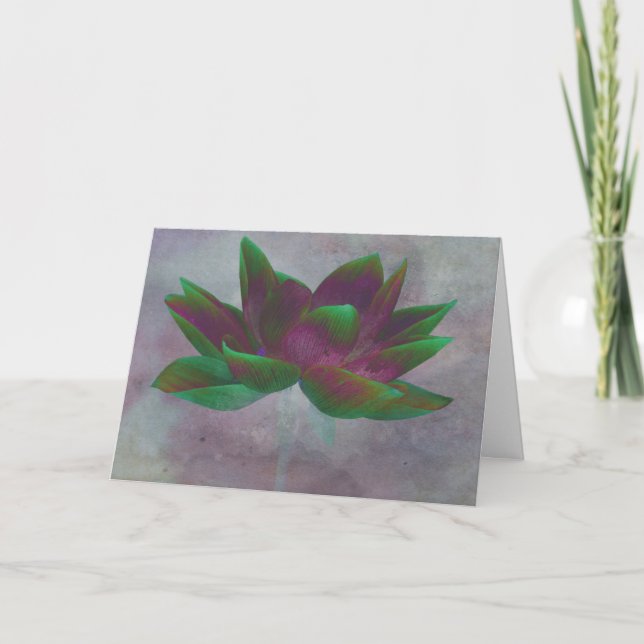 Skicka fredslingkort för Lotus Flower Kort (Framsida)