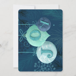 Skicka glädjen med det här blåtonsfärgade helgdag julkort