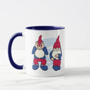 SKICKA GNOMER SOM GRIDDY DANCE MUGG