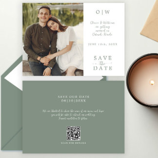 Skicka Grönt QR-kod Foto Spara datum Spara Datumet