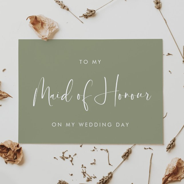 Skicka grönt till mitt Maid of honor bröllopsdag-k Inbjudningar (Skapare uppladdad)