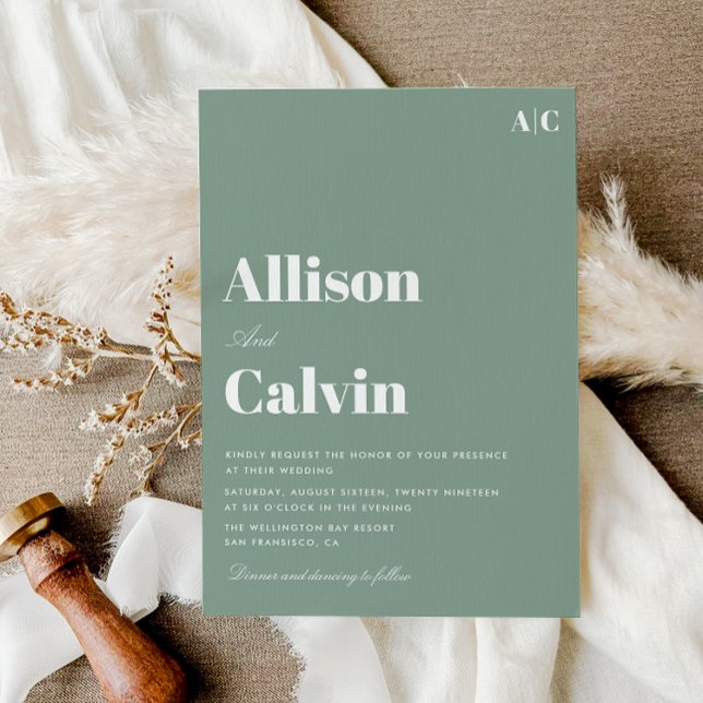 Skicka grönt till modern inbjudan till textbröllop (Skapare uppladdad)