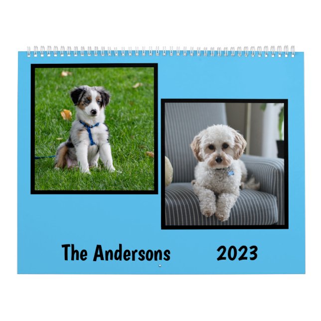 Skicka Hund Bilder varje månad i kalendern Kalender (Omslag)