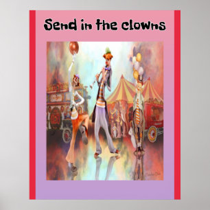 Skicka in Clowns Poster