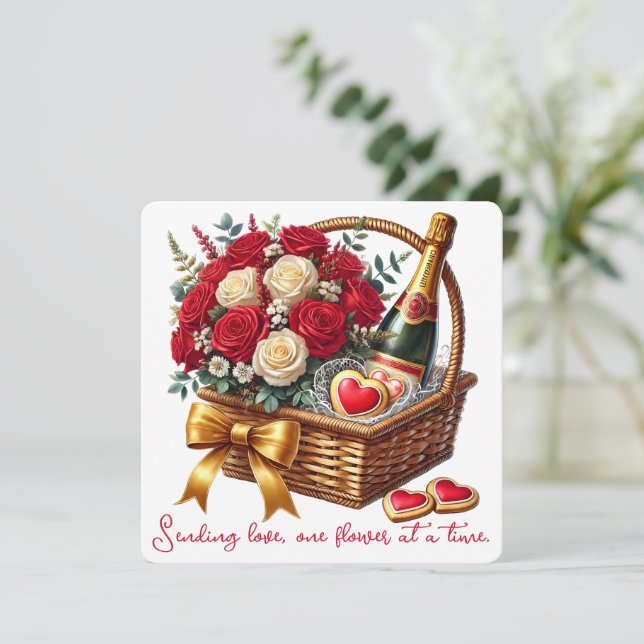 Skicka Kärlek - Alla hjärtans dagskort Tack Kort (Stående Fram)