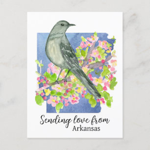 Skicka Kärlek från Arkansas naturstat Vykort