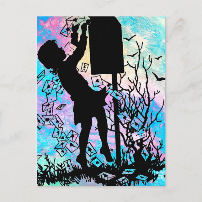 SKICKA KÄRLEK MED SNIGEL-POST! VYKORT (Framsida)