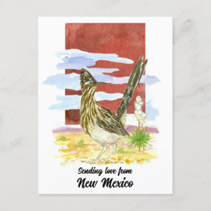 Skicka Kärlek New mexico Road Springer Yucca Flowe Vykort