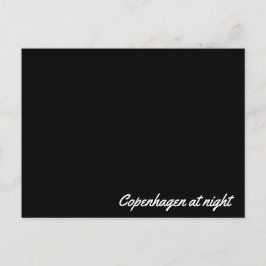 Skicka kortet till Köpenhamn på natten Vykort