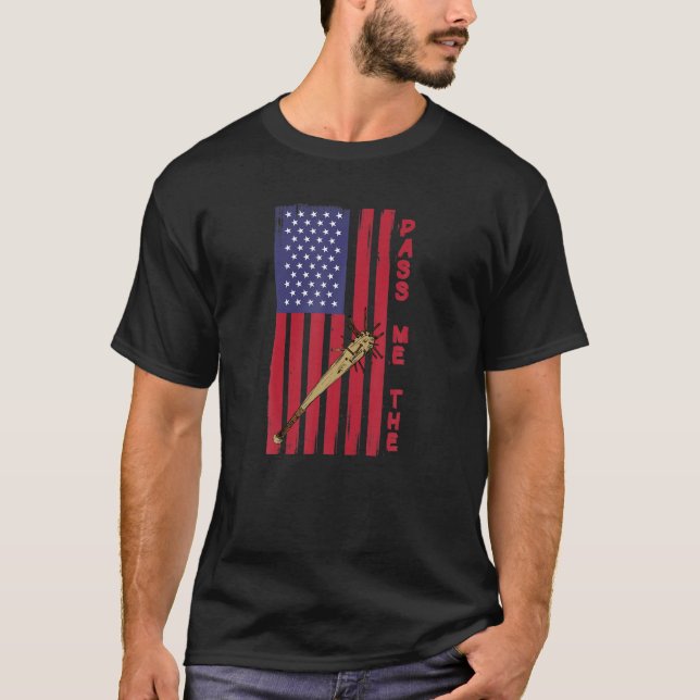 Skicka mig Baseball Fladdermus T Shirt (Framsida)