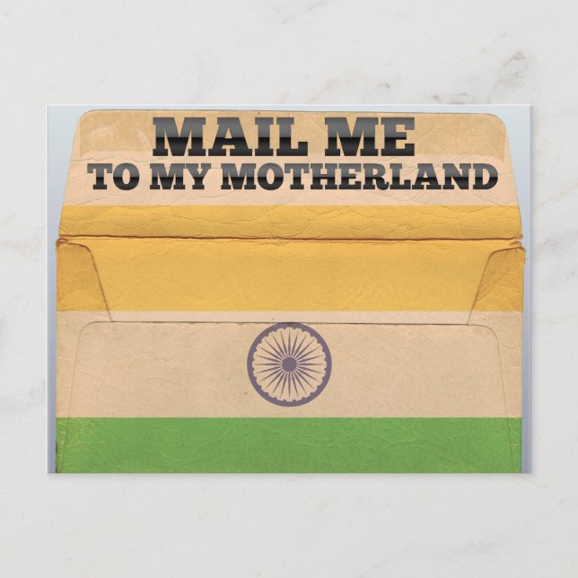Skicka mig till Indien Vykort (Framsida)