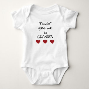 Skicka mig till morfar Cute Red-hjärtan T Shirt