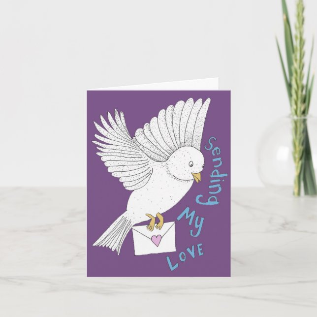 Skicka min kärleksfågel kort (Framsida)