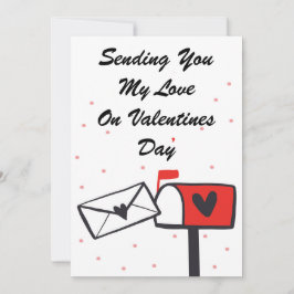 Skicka mitt Kärlek för Valentines day-hälsningskor Julkort