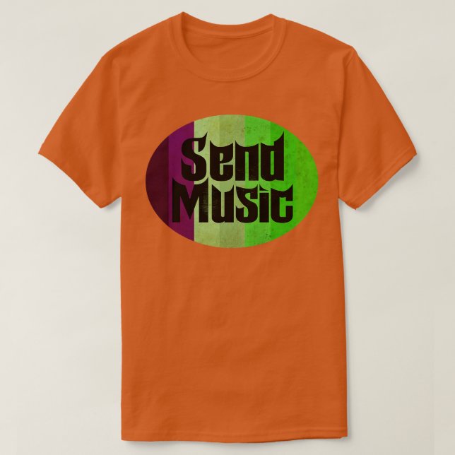 Skicka Music Kärlek T Shirt (Design framsida)