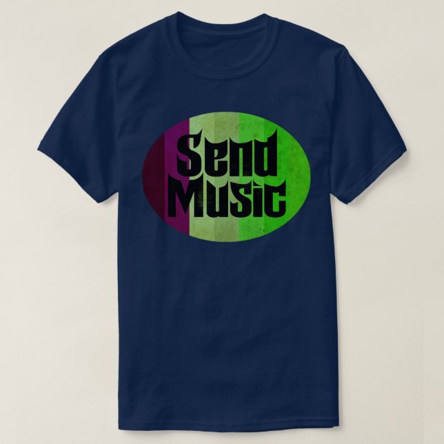 Skicka Music Kärlek T Shirt (Design framsida)