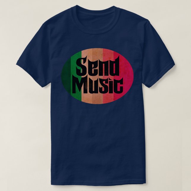Skicka Music Vintage T Shirt (Design framsida)