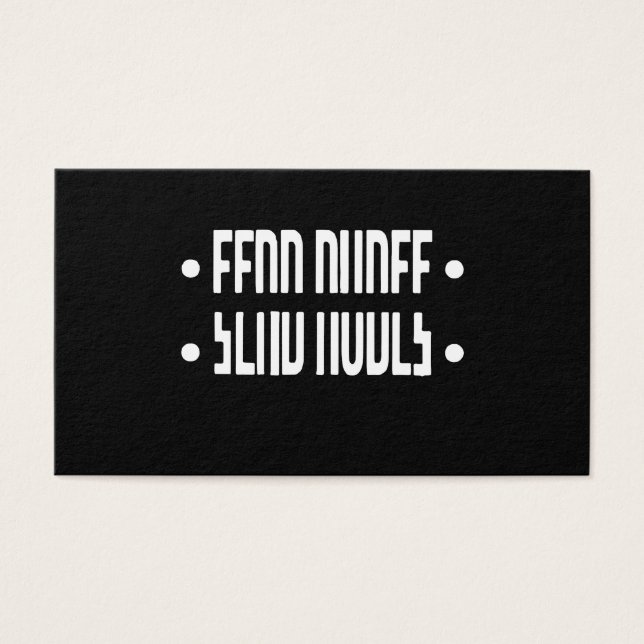 Skicka nod för Humor Funny PM Gömt-meddelande till Visitkort (Framsidan)