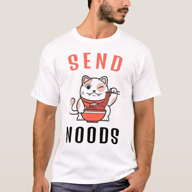 Skicka noder t shirt (Framsida)