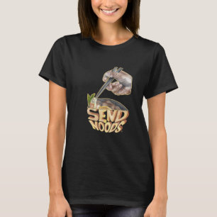 Skicka noder T-skift T Shirt