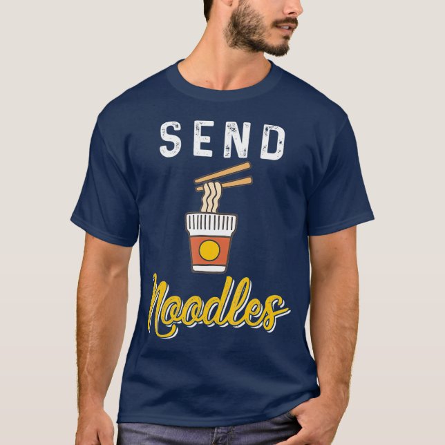 Skicka noodles t shirt (Framsida)