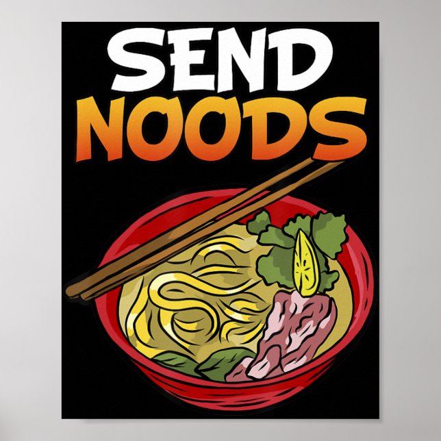 Skicka Noods Kakashi Bowl Ramen Japan Ahegao Anime Poster (Framsidan)
