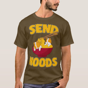Skicka Noods Kawaii Gerbil Hamster Ramen Noodles T Shirt
