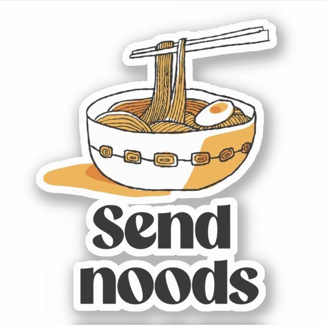 Skicka noods klistermärken (Framsida)