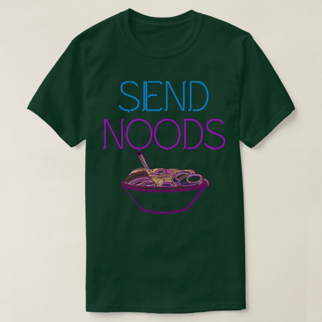 Skicka Noods Noodles Ramen T Shirt (Design framsida)