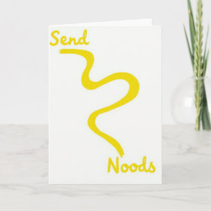 Skicka Noods Pasta Humorkort Kort