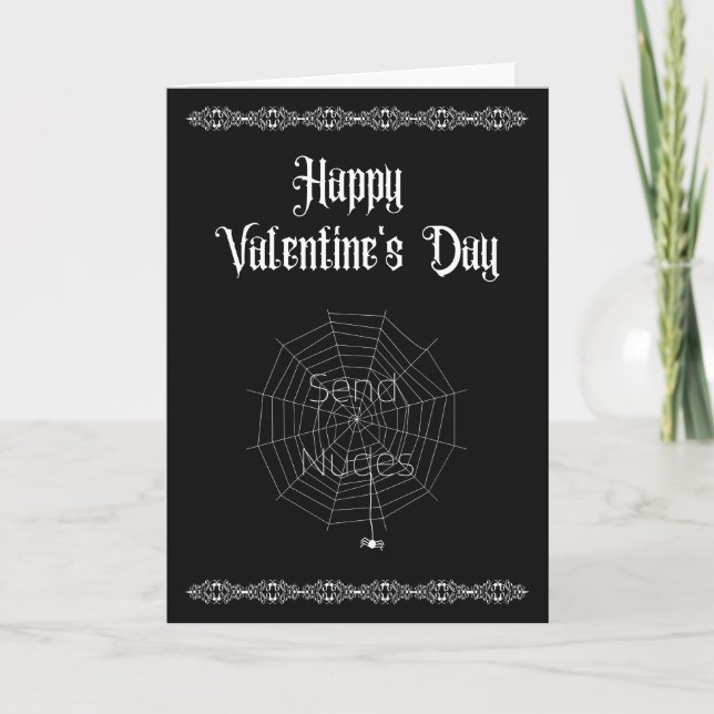 Skicka nuder - Goth Valentine Tack Kort (Framsida)