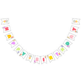 Skicka över Födelsedagsfest tema Vimplar