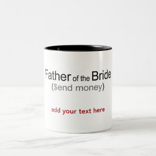 Skicka pengar Far till Bride mugg