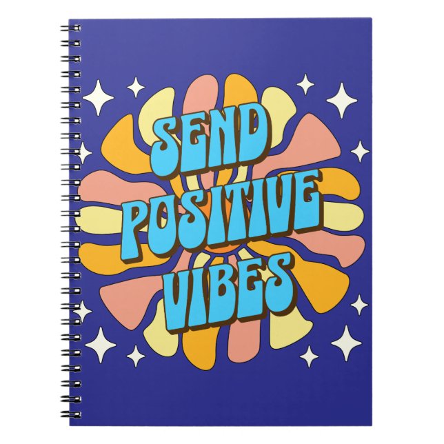 Skicka Positiva Vibrationer Anteckningsbok (Framsidan)