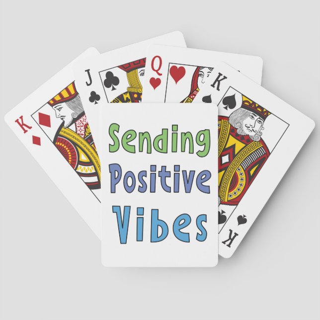 Skicka Positiva Vibrationer   Casinokort (Baksidan)